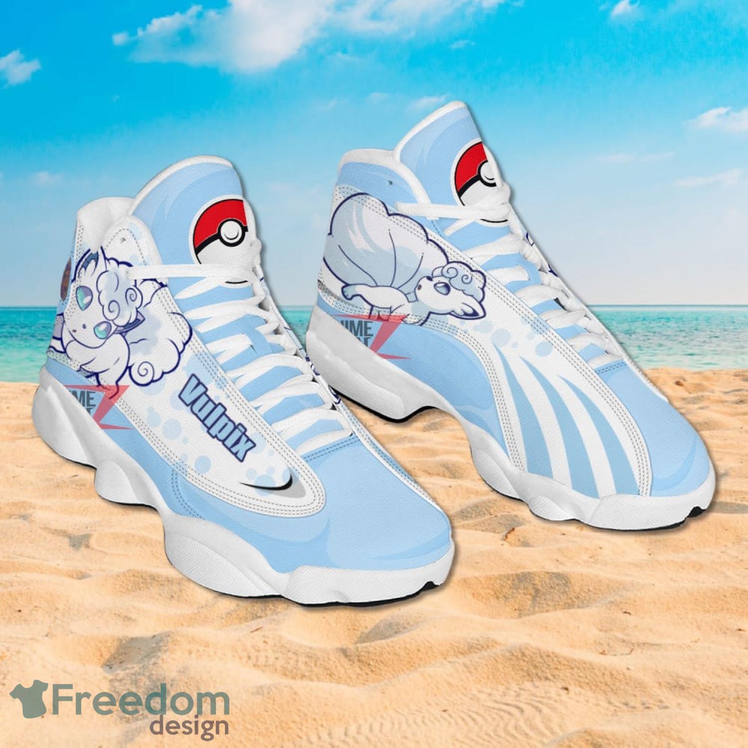 Pokemon Vulpix Alola Air Jordan 13 Sneakers Anime Shoes Gift For Fans Product Photo 2