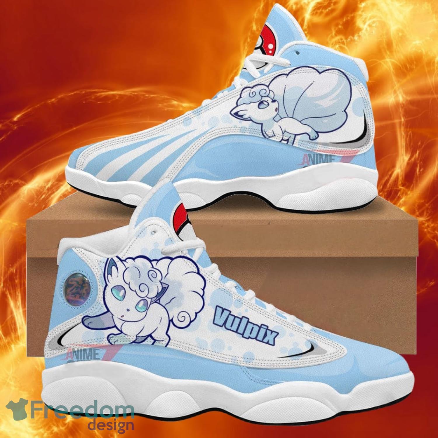 Pokemon Vulpix Alola Air Jordan 13 Sneakers Anime Shoes Gift For Fans Product Photo 1