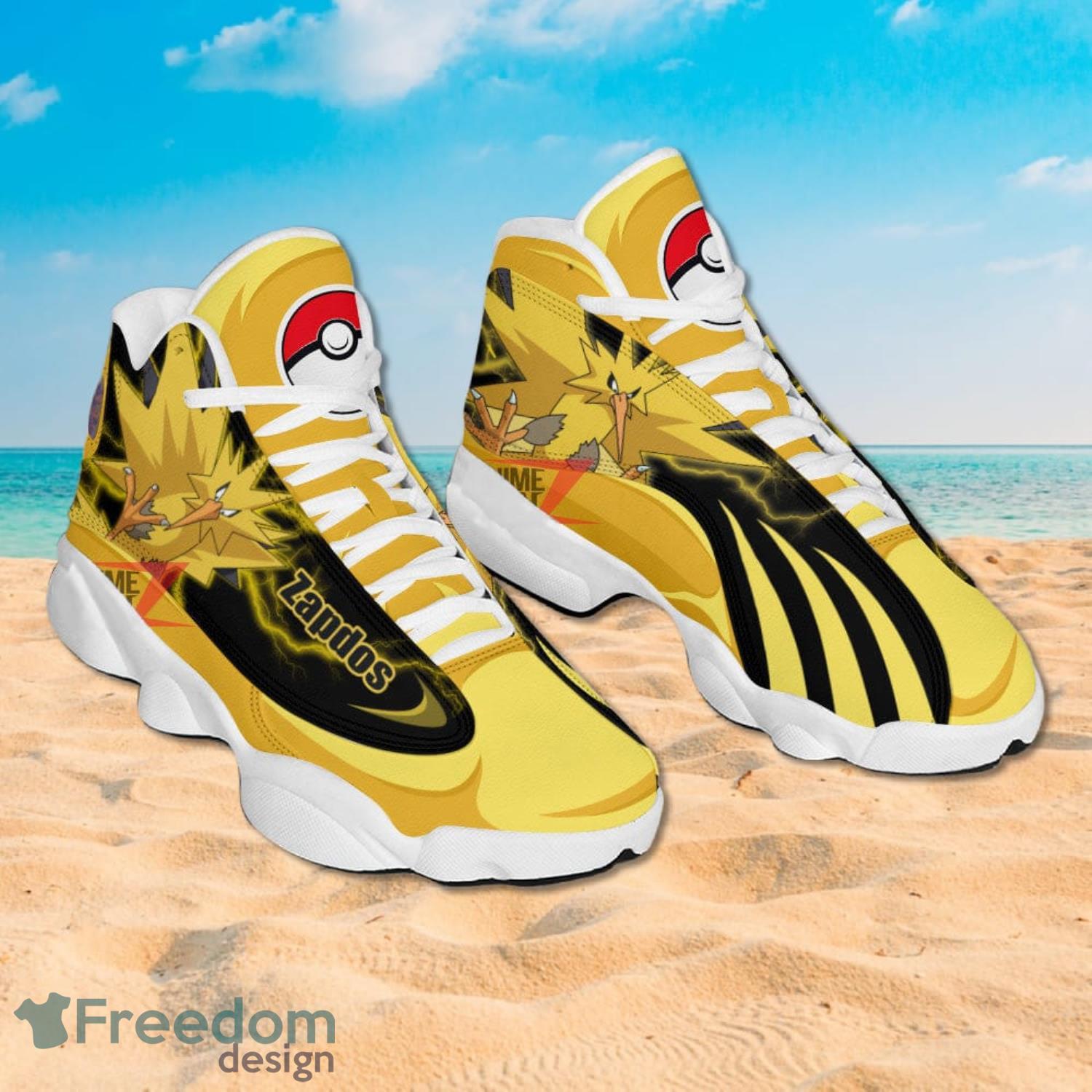 Pokemon Zapdos Air Jordan 13 Sneakers Anime Shoes Gift For Fans Product Photo 2