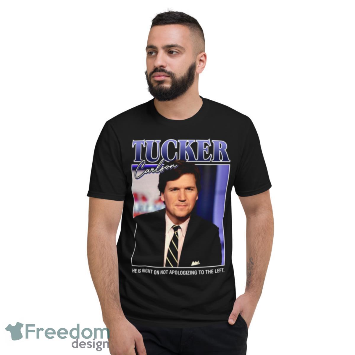 Retro Portrait Tucker Carlson shirt - Short Sleeve T-Shirt