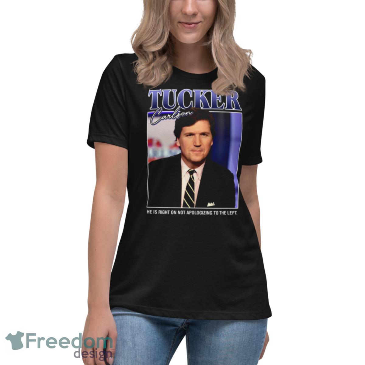 Retro Portrait Tucker Carlson shirt - Womens Relaxed Short Sleeve Jersey Tee Retro Portrait Tucker Carlson shirt - Womens Relaxed Short Sleeve Jersey Tee