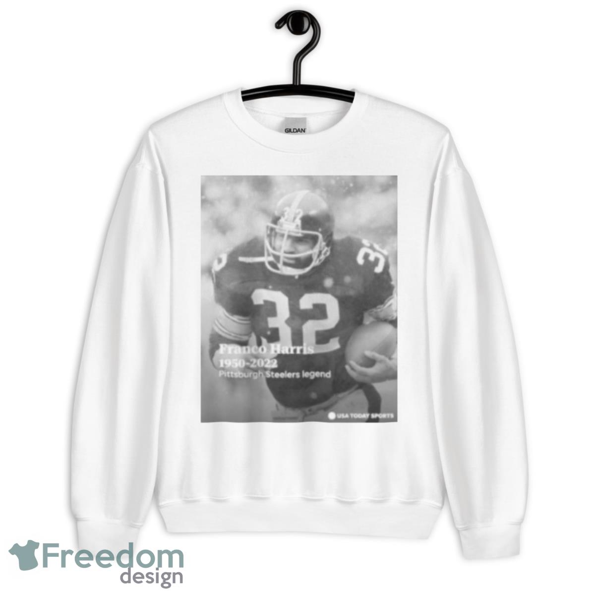 rip Franco Harris Pittsburgh Steelers legend 1950 2022 shirt - Unisex Heavy Blend Crewneck Sweatshirt