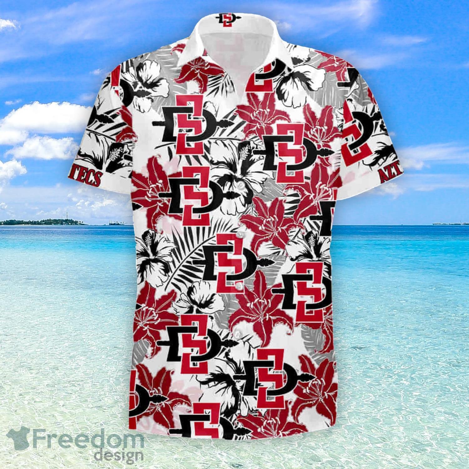 San Francisco 49Ers Many Logo And Flower Hawaii Summer Hawaiian Shirt And  Short