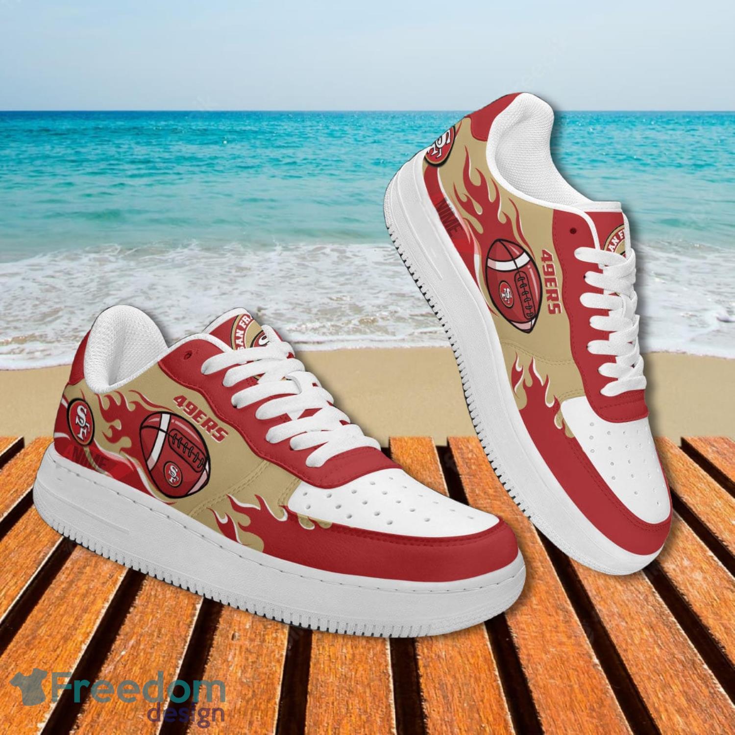 San Francisco 49ers Ball NFL Air Force Shoes Gift For Fans