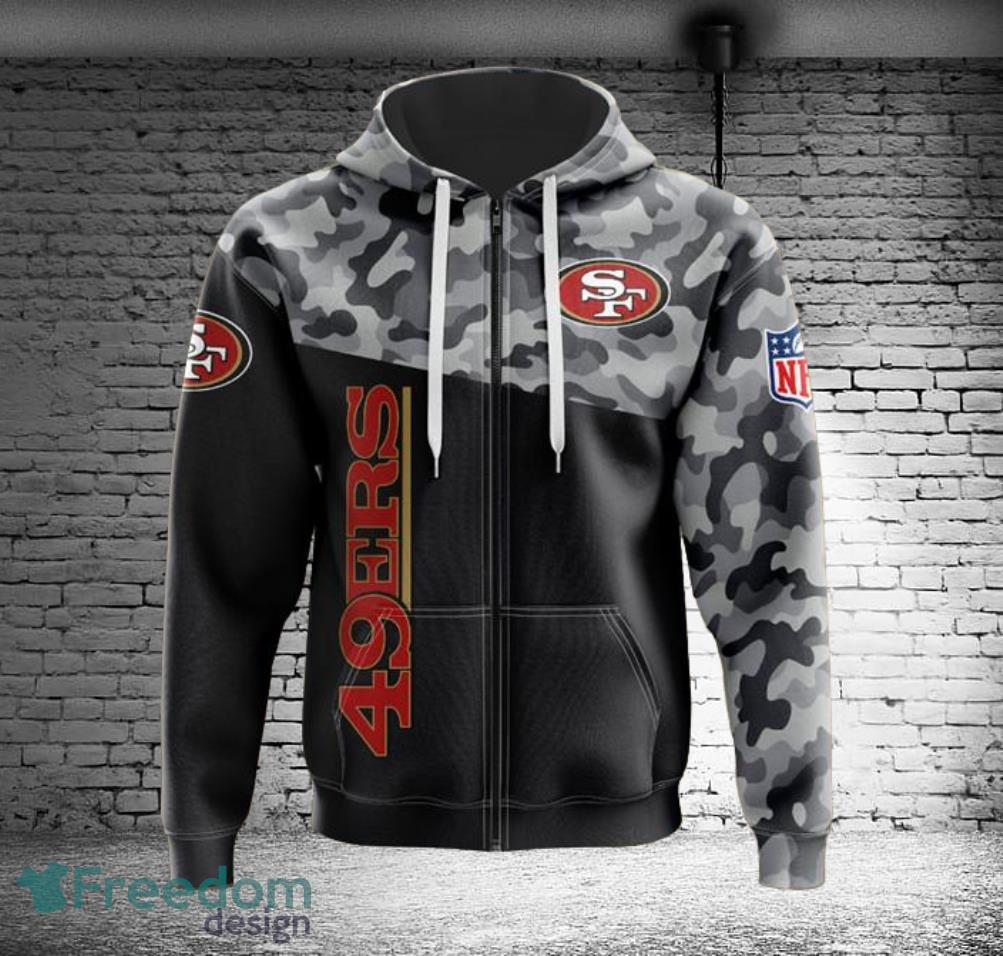 San Francisco 49ers Military Hoodies Full Over Print Product Photo 2