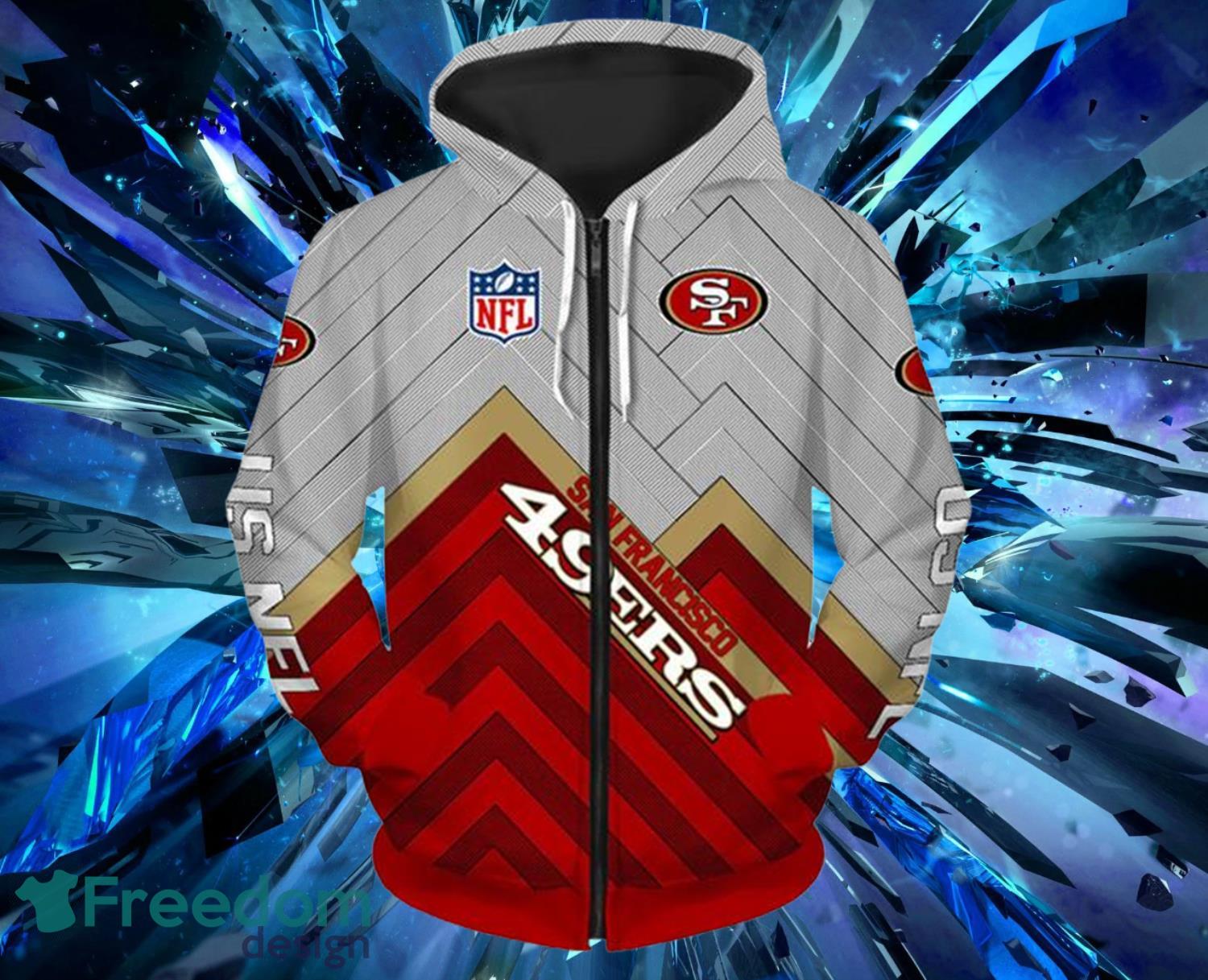 San Francisco 49ers  Zip Up Hoodies Full Over Print Product Photo 1