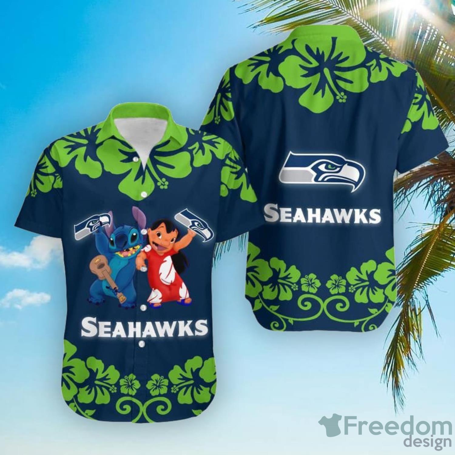 Seattle Seahawks Goofy Hawaiian Shirt and Shorts