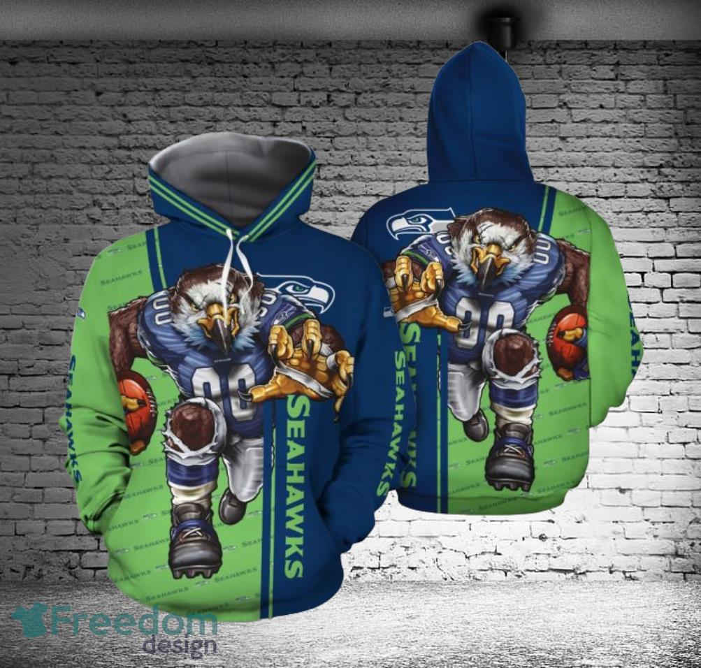 Seattle Seahawks Mascot Ultra Cool Hoodies Full Over Print Product Photo 1