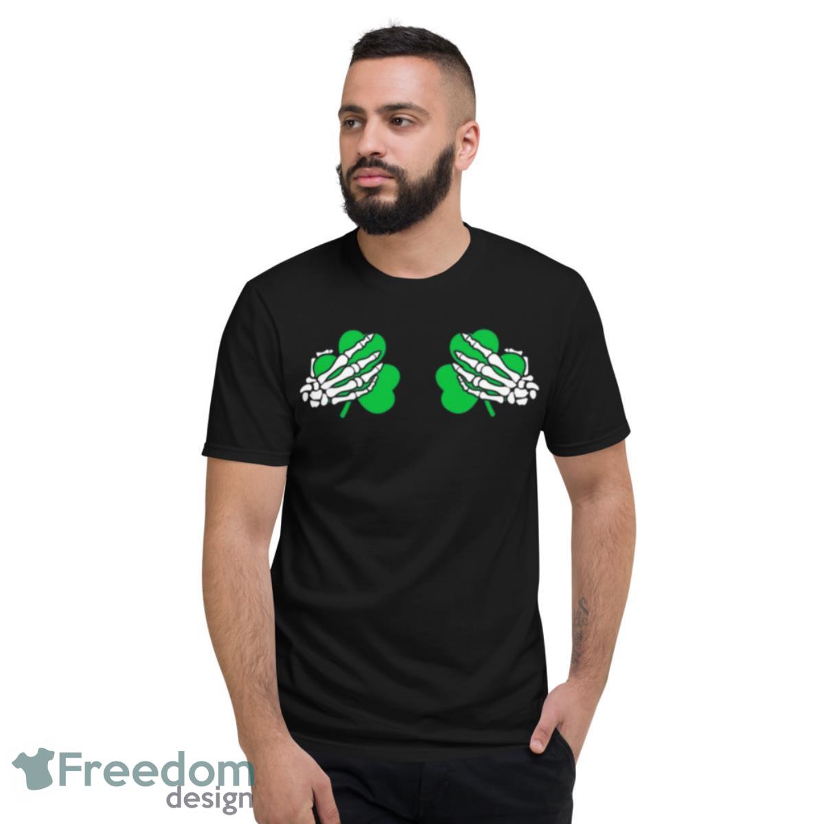 Shamrock Boobs St Patricks Day Gift shirt - Short Sleeve T-Shirt