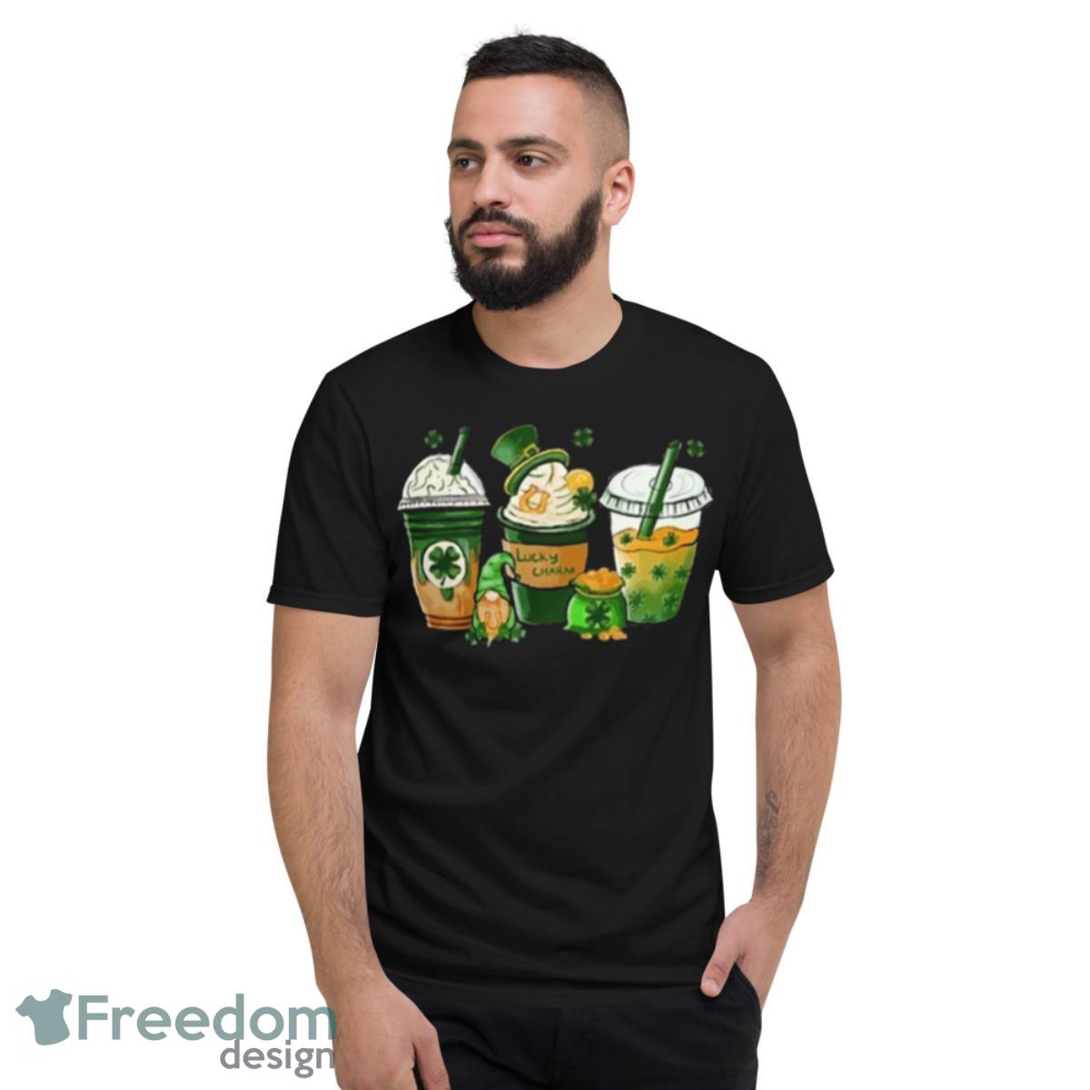 St. Patrick’s Day Coffee Lucky Latte Gift Shirt - Short Sleeve T-Shirt