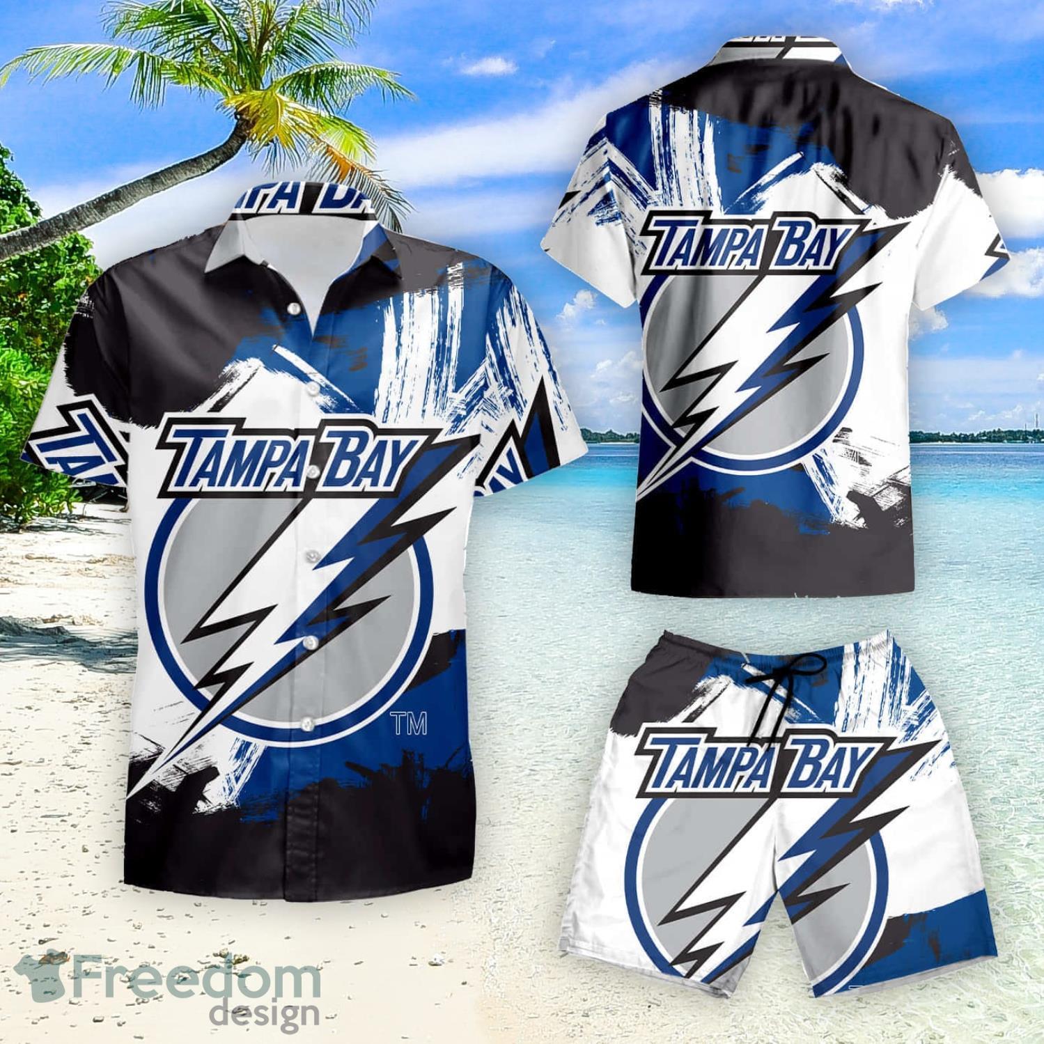 Tampa Bay Lightning Nhl Hawaii Summer Hawaiian Shirt And Short -  Freedomdesign