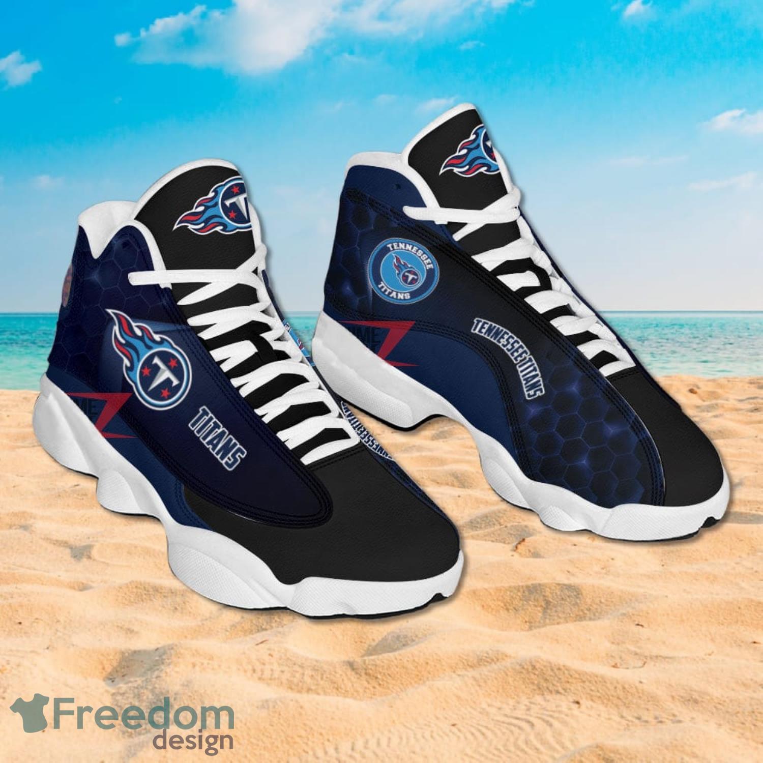 Tennessee Titans Air Jordan 13 Sneakers Nfl Custom Sport Shoes Product Photo 2