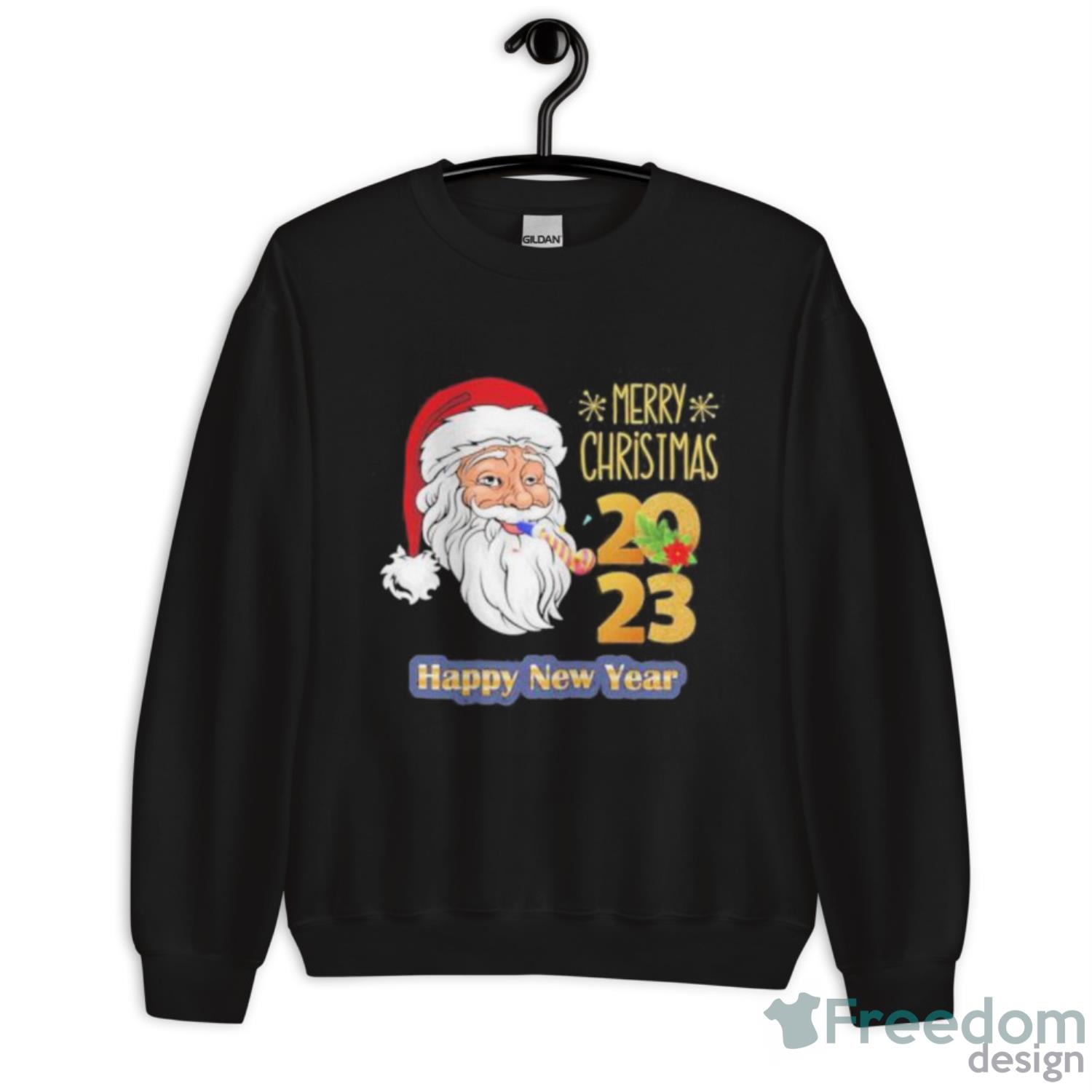 The santa Christmas approaching happy new year 2023 fannmade Shirt - Unisex Crewneck Sweatshirt The santa Christmas approaching happy new year 2023 fannmade Shirt - Unisex Crewneck Sweatshirt