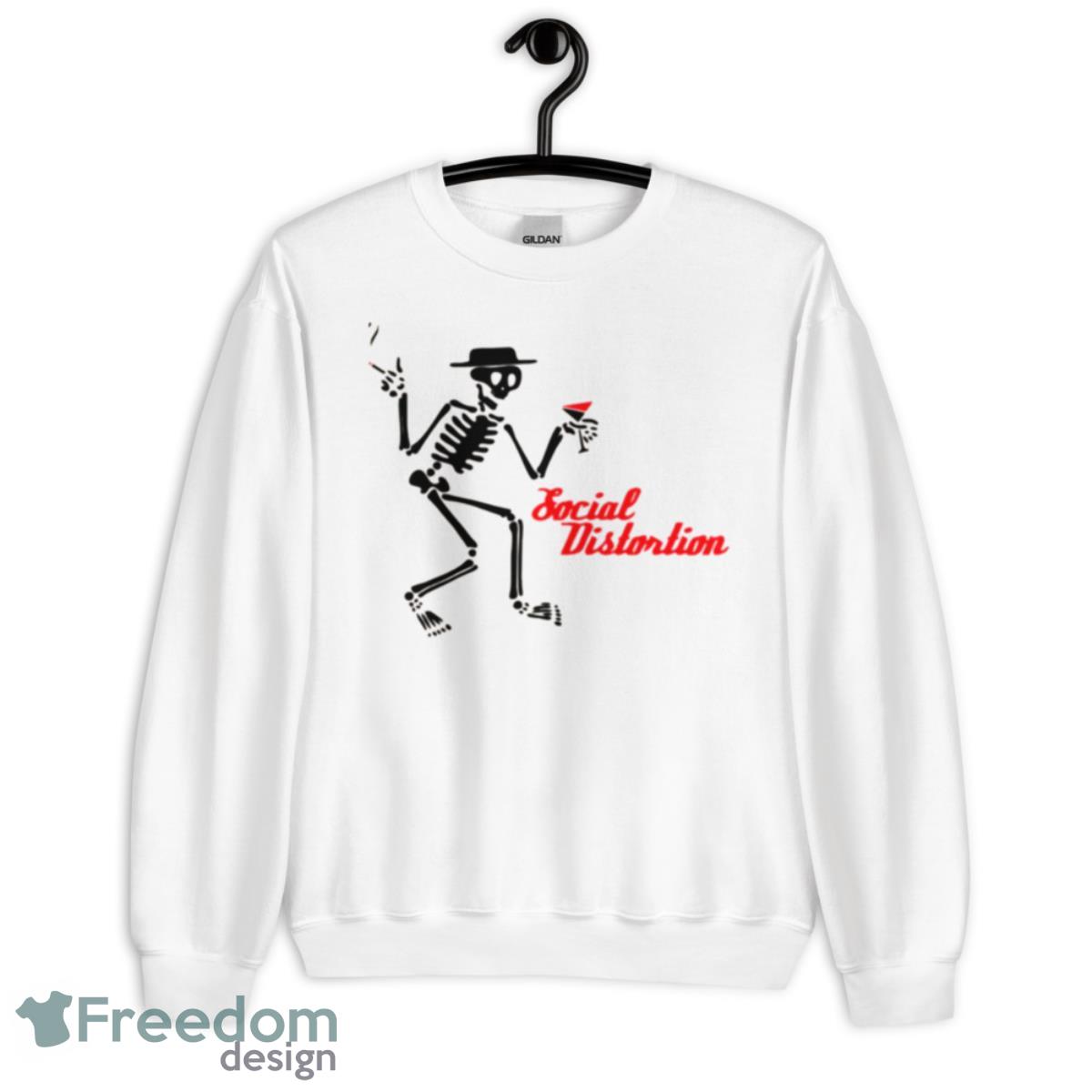 The Skeleton Social Distortion Art shirt - Unisex Heavy Blend Crewneck Sweatshirt