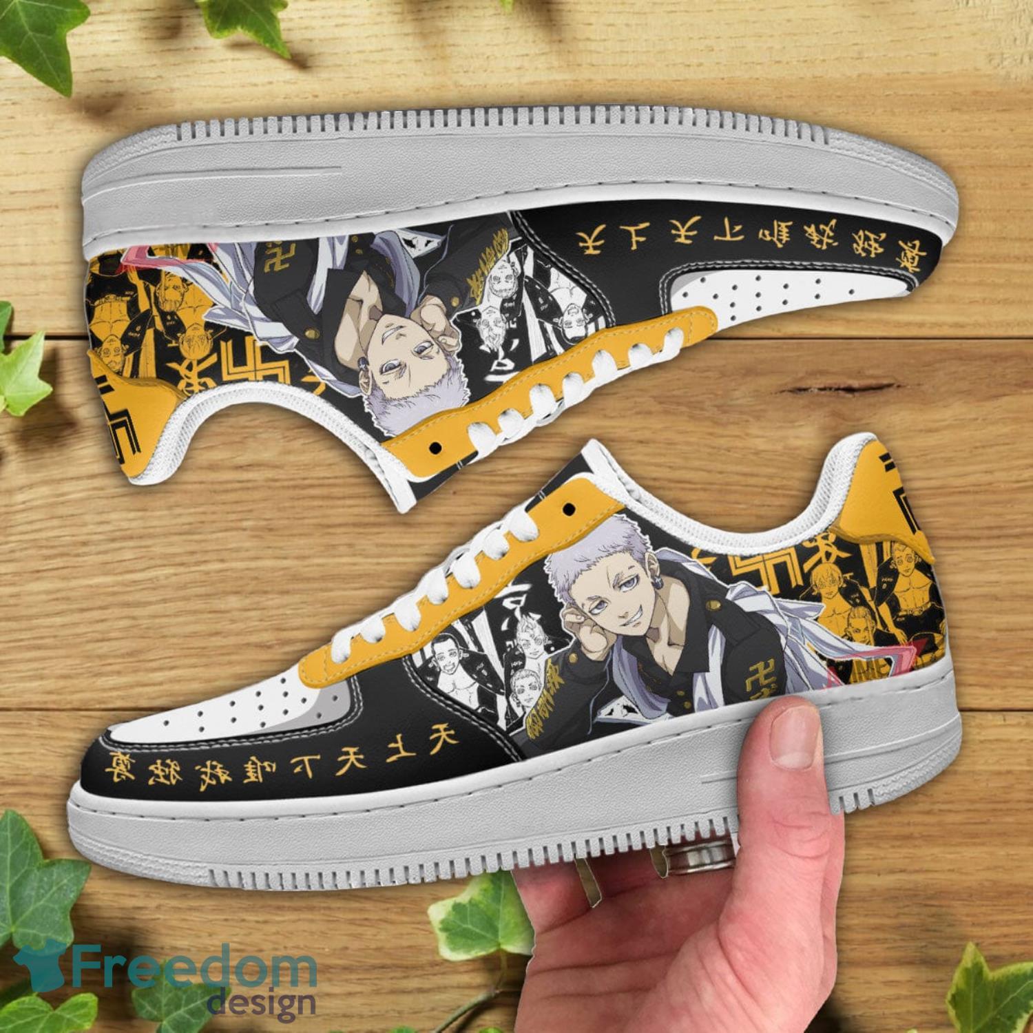 Tokyo Revengers Takashi Mitsuya Air Force Shoes Gift For Animes Fans Product Photo 2