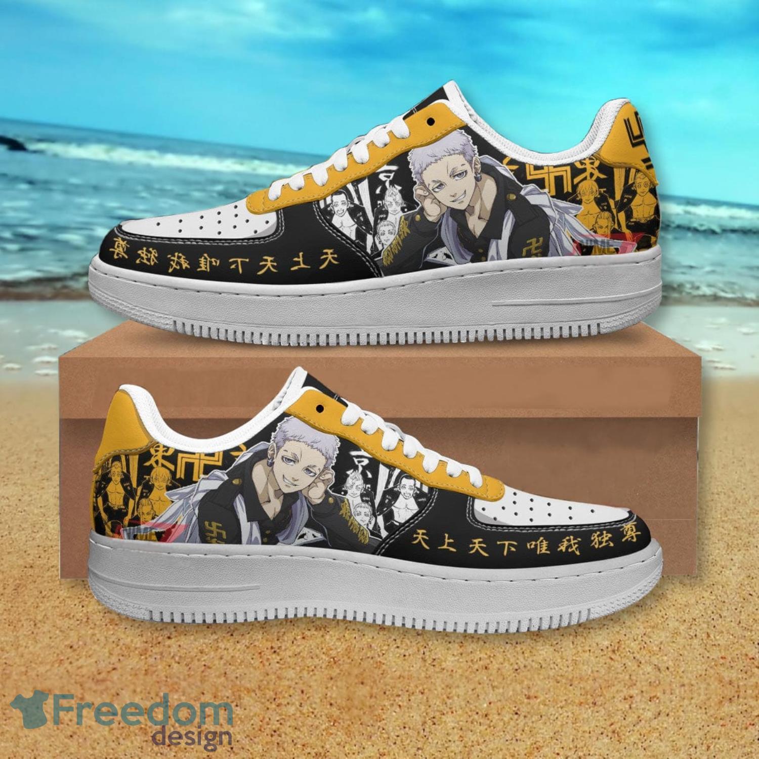 Tokyo Revengers Takashi Mitsuya Air Force Shoes Gift For Anime's Fans Product Photo 1