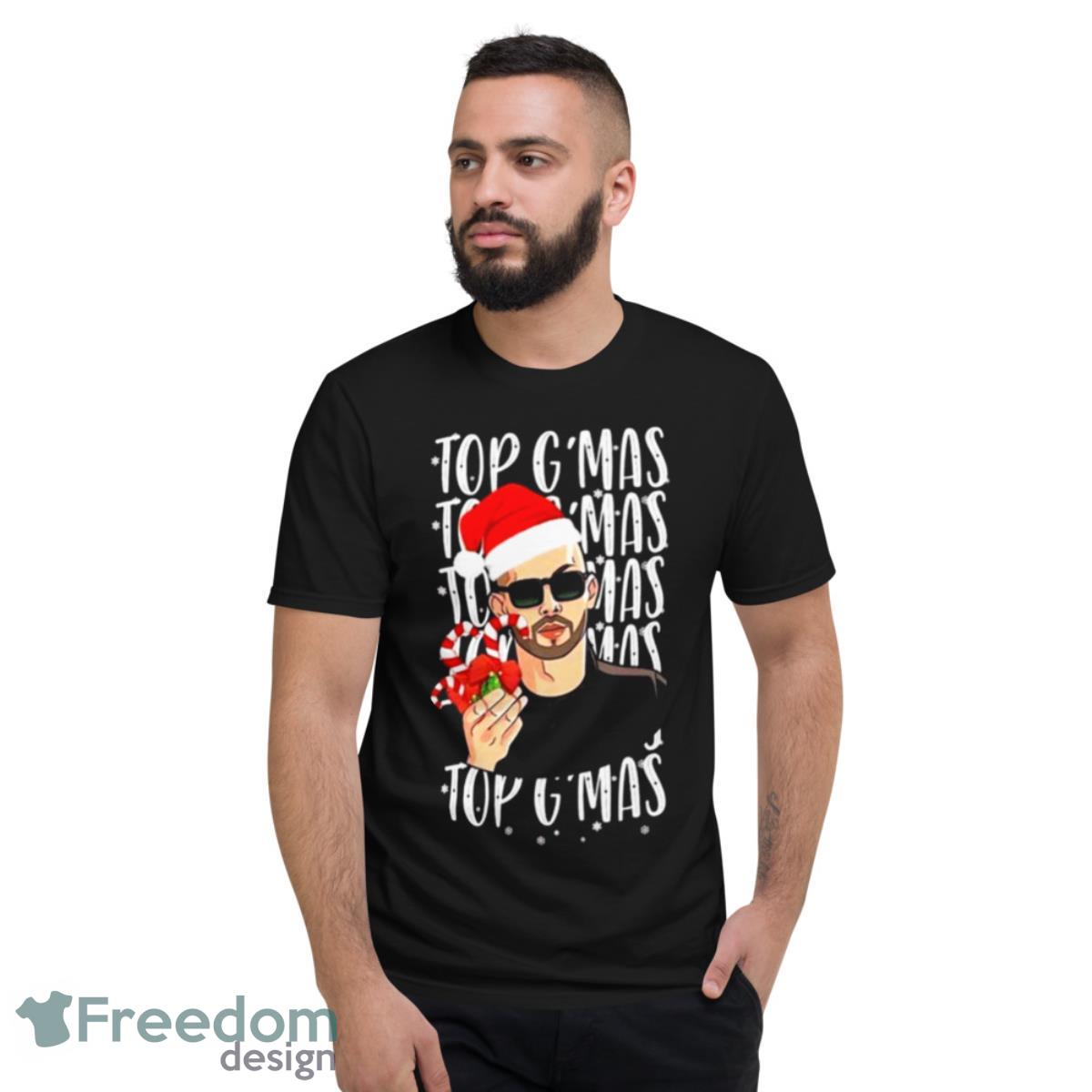 Top G Mas Hustlers University Christmas Shirt - Short Sleeve T-Shirt