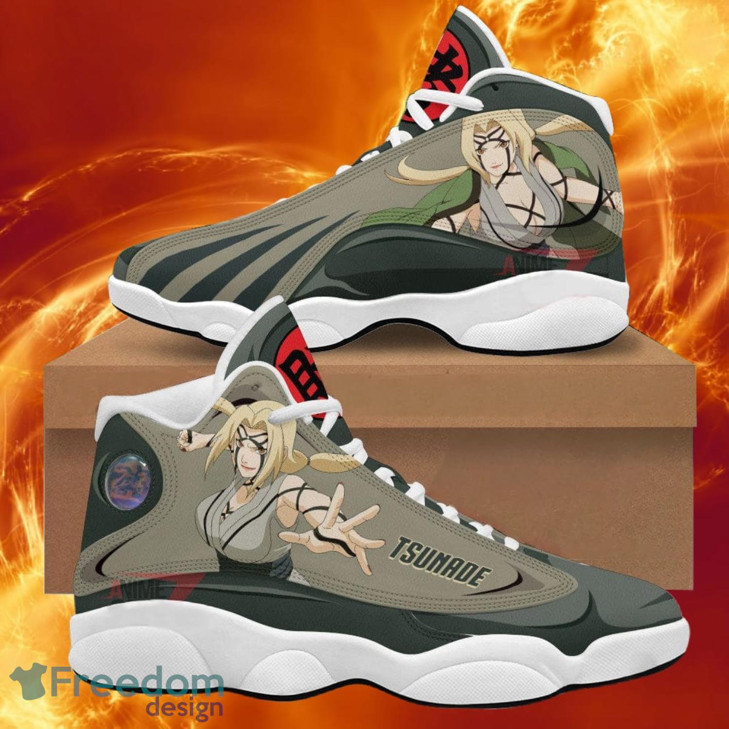 Tsunade Naruto Anime Air Jordan 13 Sneakers Anime Shoes Gift For Fans Product Photo 1