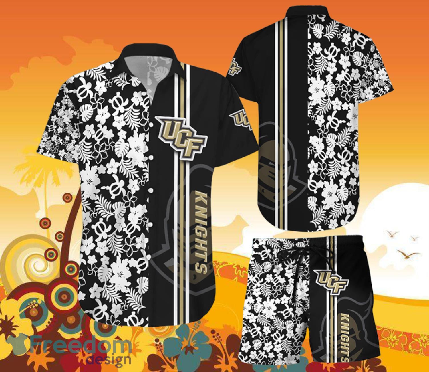 UCF Knights Hawaiian Shorts and Shirt Summer Beach Shirt Full Over Print Product Photo 1