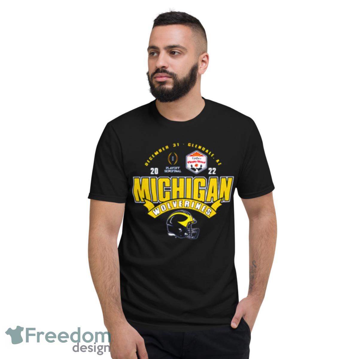 University of Michigan Football 2022 College Football Playoff Fiesta Bowl Nickel Blitz shirt - Short Sleeve T-Shirt