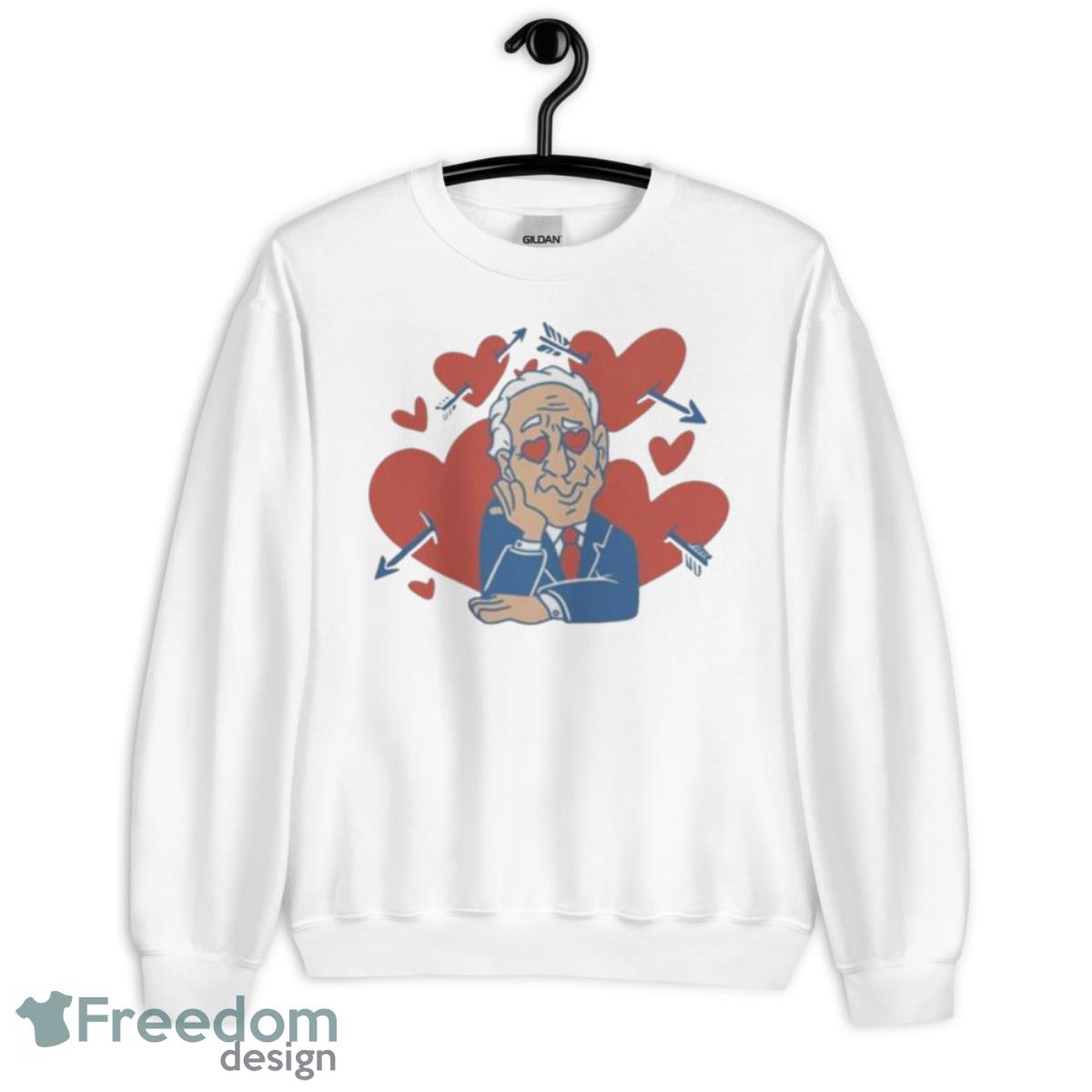 Valentine’s Day Joe Biden Funny T Shirt - Unisex Heavy Blend Crewneck Sweatshirt