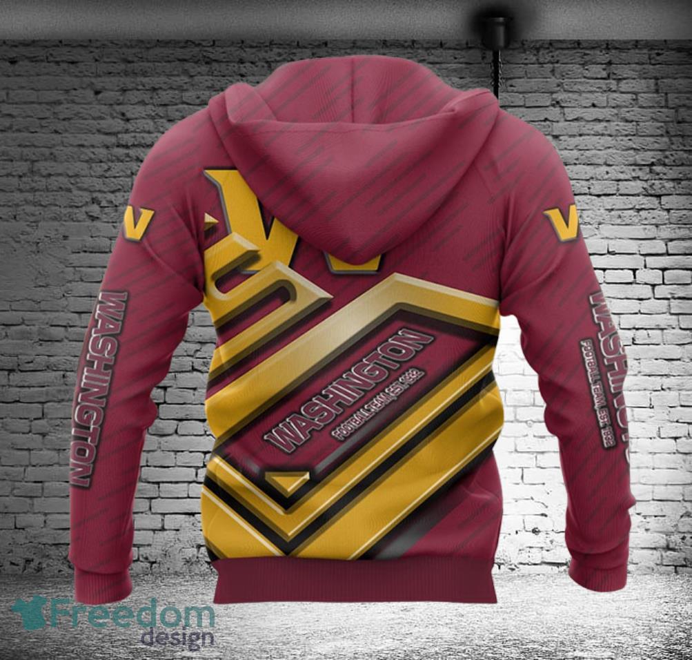 Washington Commanders Zip Up Hoodies Full Over Print - Freedomdesign