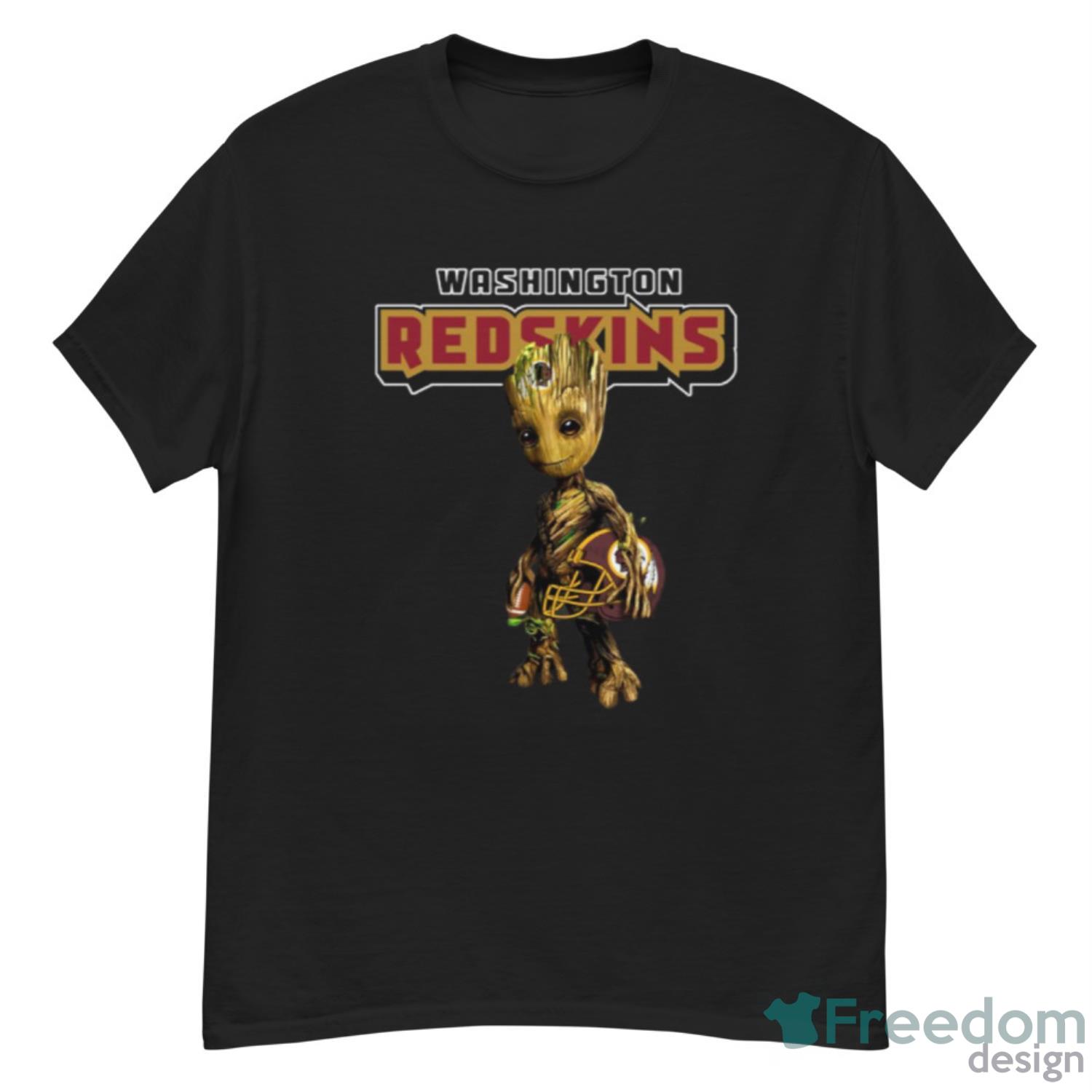 Washington Redskins NFL Football Groot Marvel Guardians Of The Galaxy T  Shirt