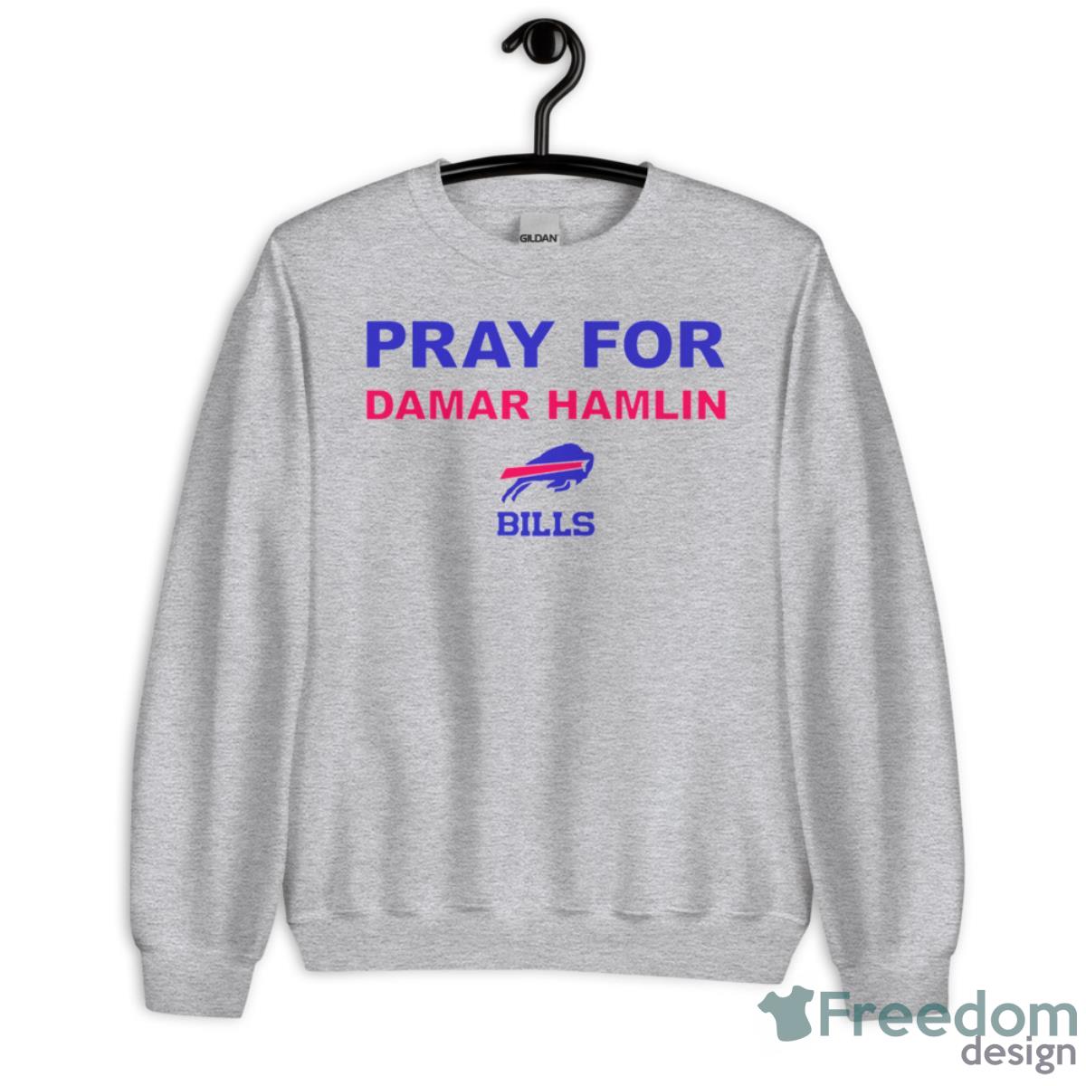 Bills Damar Hamlin Logo Prayers T-shirt YOUTH XL 