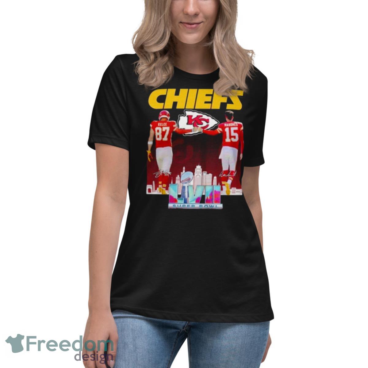 Kansas City Chiefs Shirt, Super Bowl Champions LVII signatures