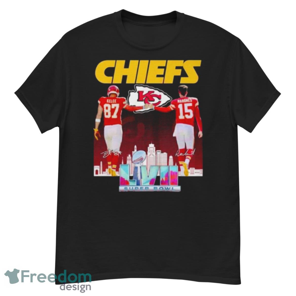 Kansas City Chiefs Red Super Bowl LVII Champions shirt, Signature