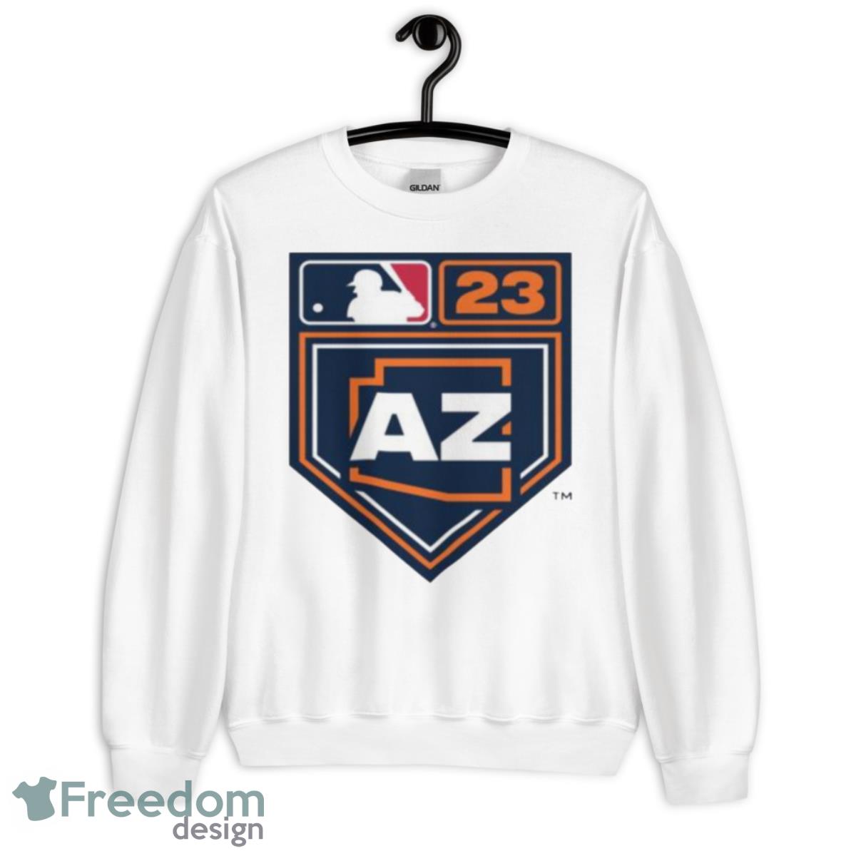 2023 MLB Spring Training Arizona License Plate Logo Shirt - Unisex Heavy Blend Crewneck Sweatshirt