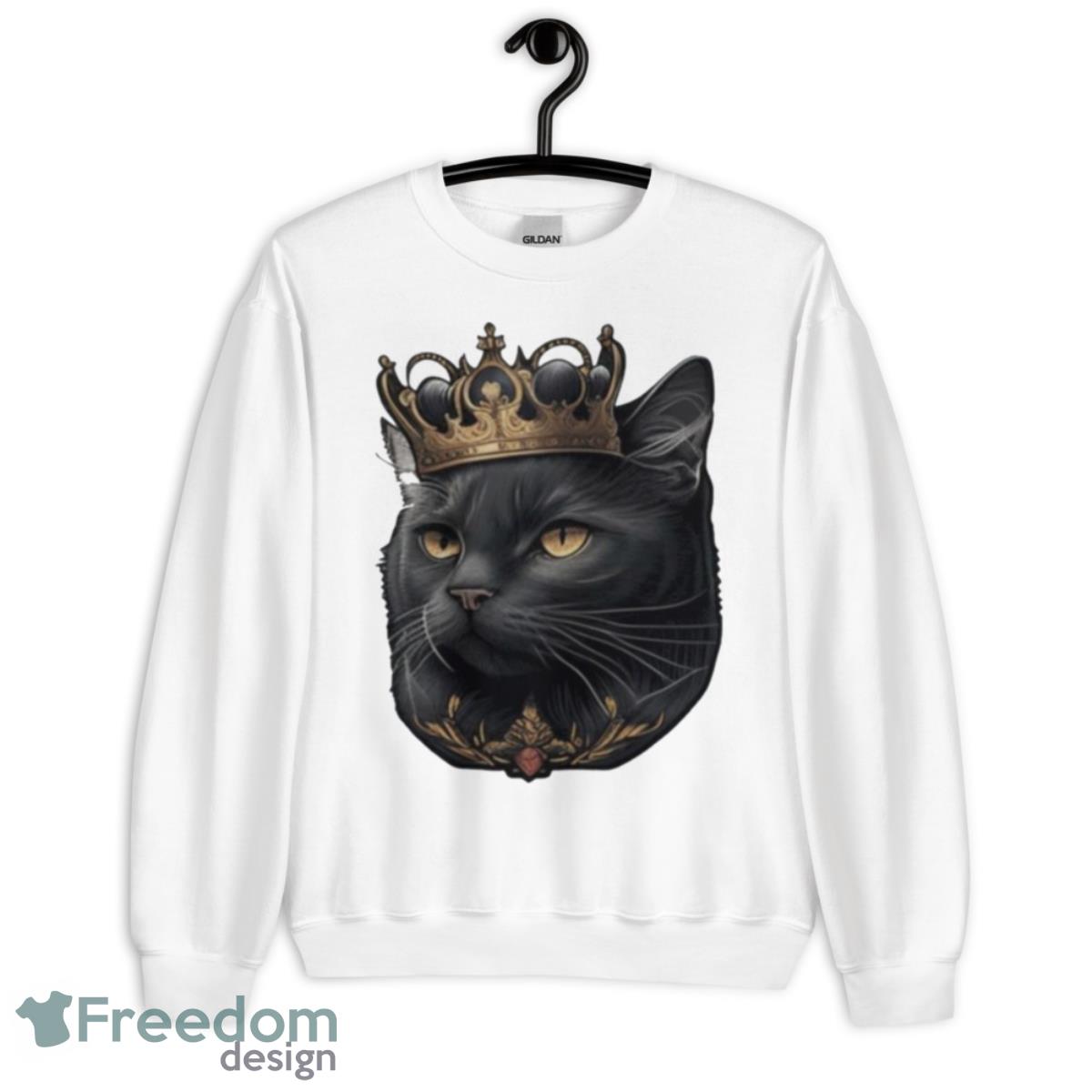 Black Cat King 2023 Shirt - Unisex Heavy Blend Crewneck Sweatshirt