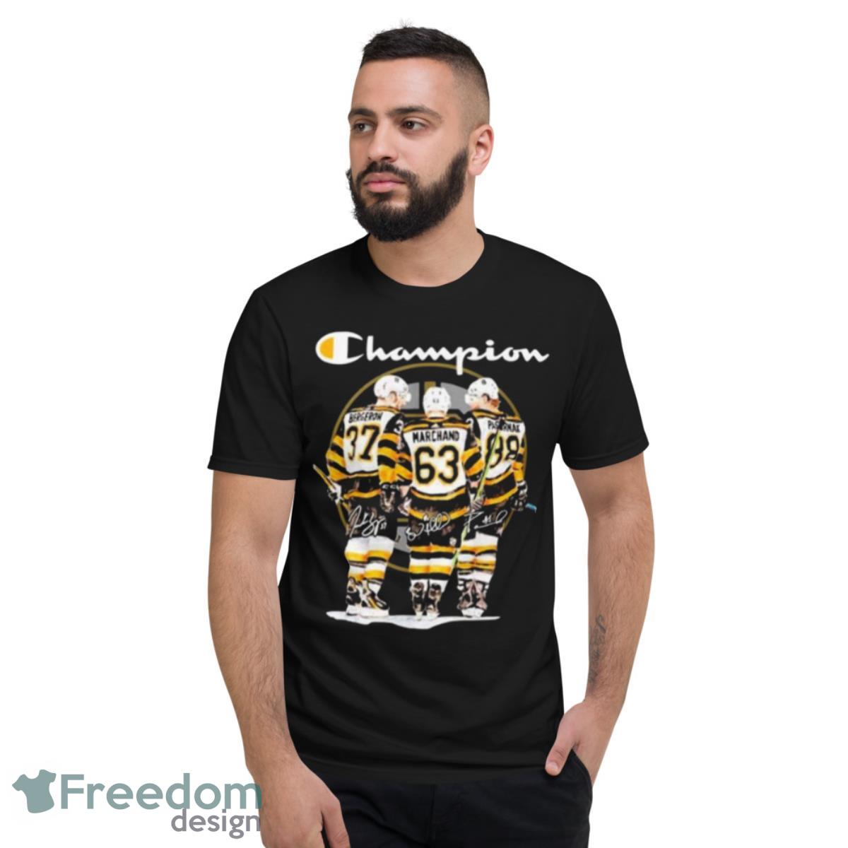 Boston Bergerow Marchand Pas Rnak Champions Sugnature Shirt - Short Sleeve T-Shirt