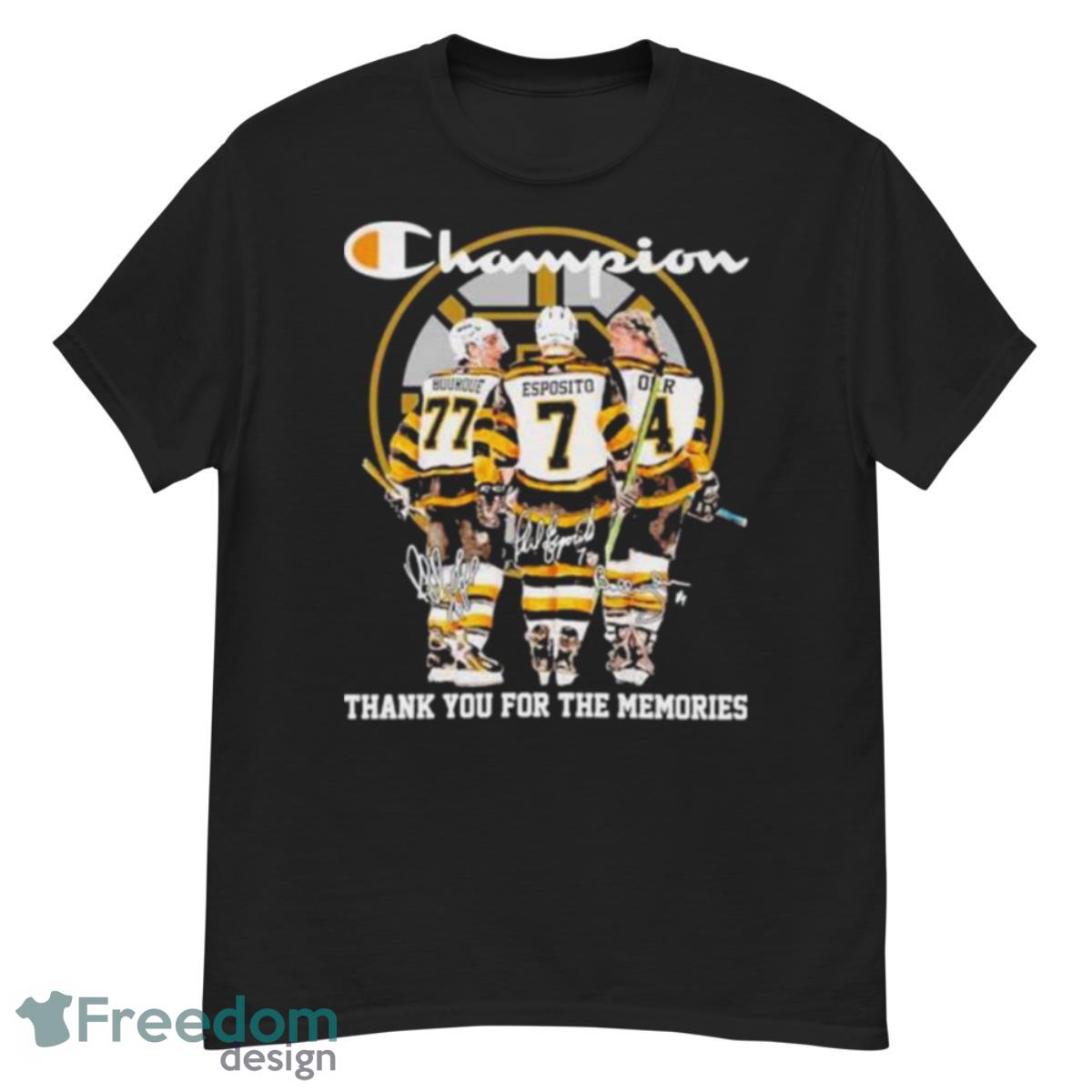 Boston Bruins Champions Thank You For The Memories Signatures Shirt - G500 Men’s Classic T-Shirt