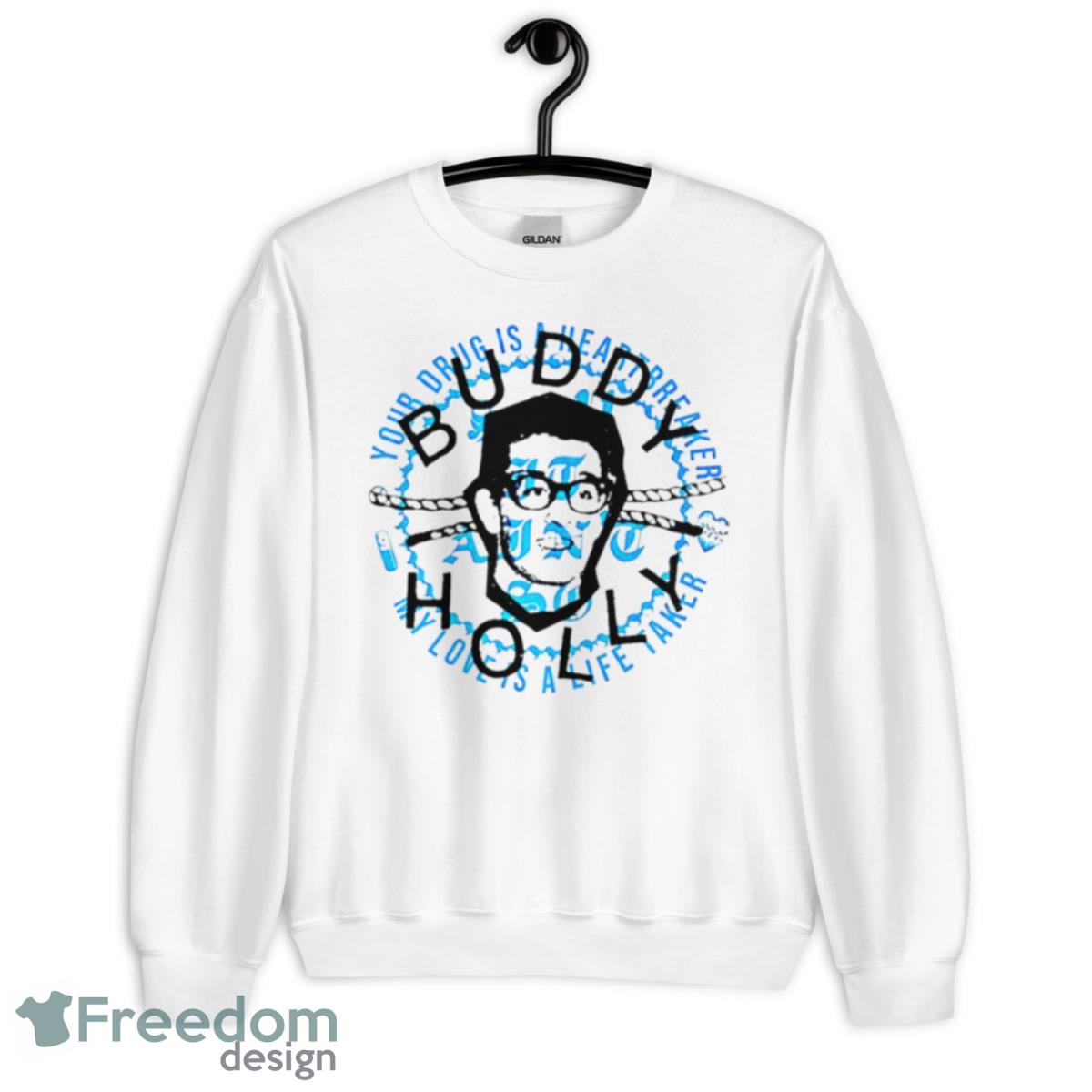 Buddy Holly Weezer Shirt - Unisex Heavy Blend Crewneck Sweatshirt