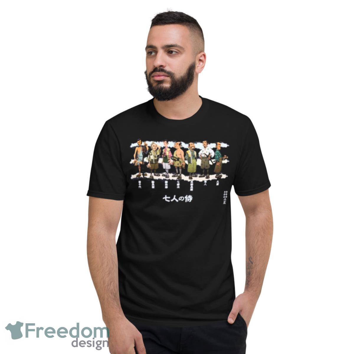 Cartoon Design Of Seven Samurai Shirt - Short Sleeve T-Shirt