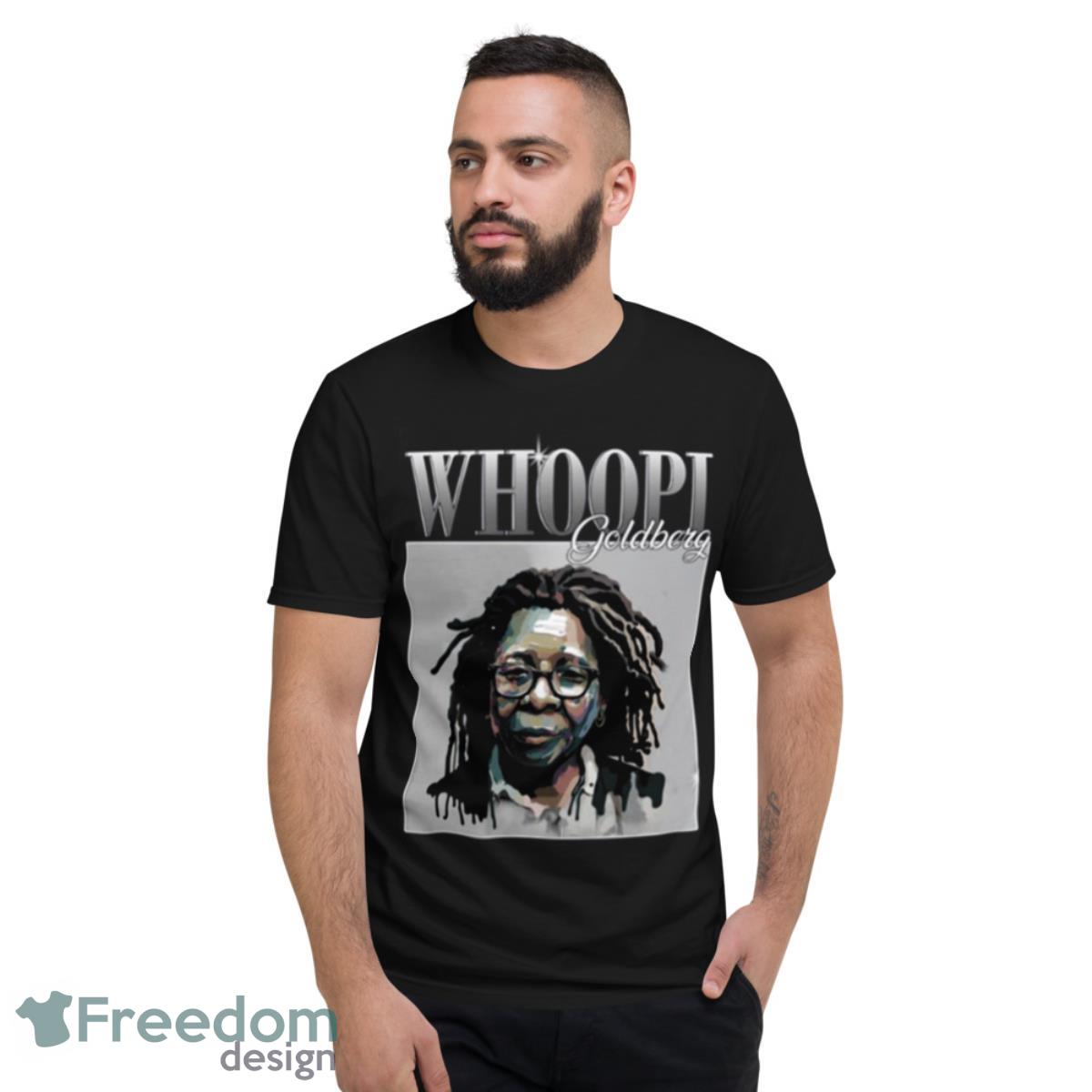 Collage Design Portrait Whoopi Goldberg Shirt - Short Sleeve T-Shirt