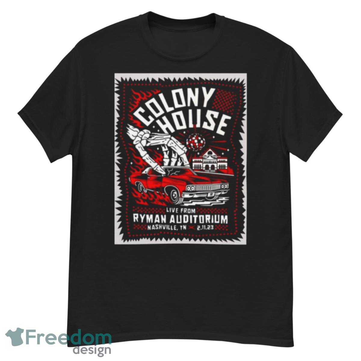 Colony House 2023 Live From Ryman Auditorium Nashville Tn Poster Shirt - G500 Men’s Classic T-Shirt