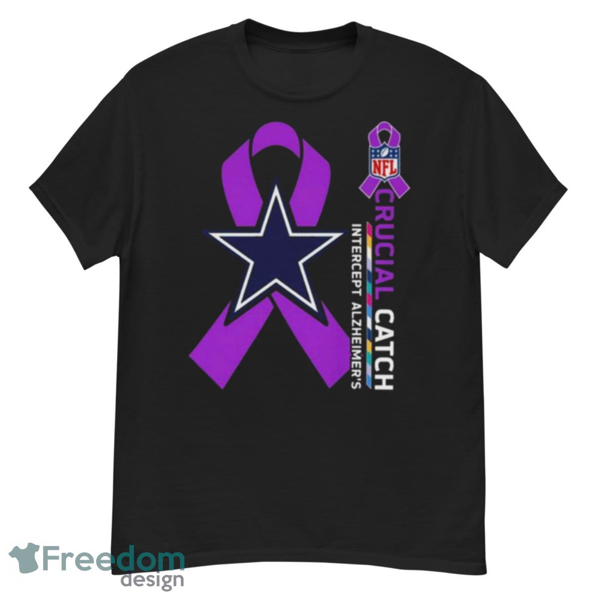 Dallas Cowboys Crucial Catch Intercept Alzheimer’s Shirt - G500 Men’s Classic T-Shirt