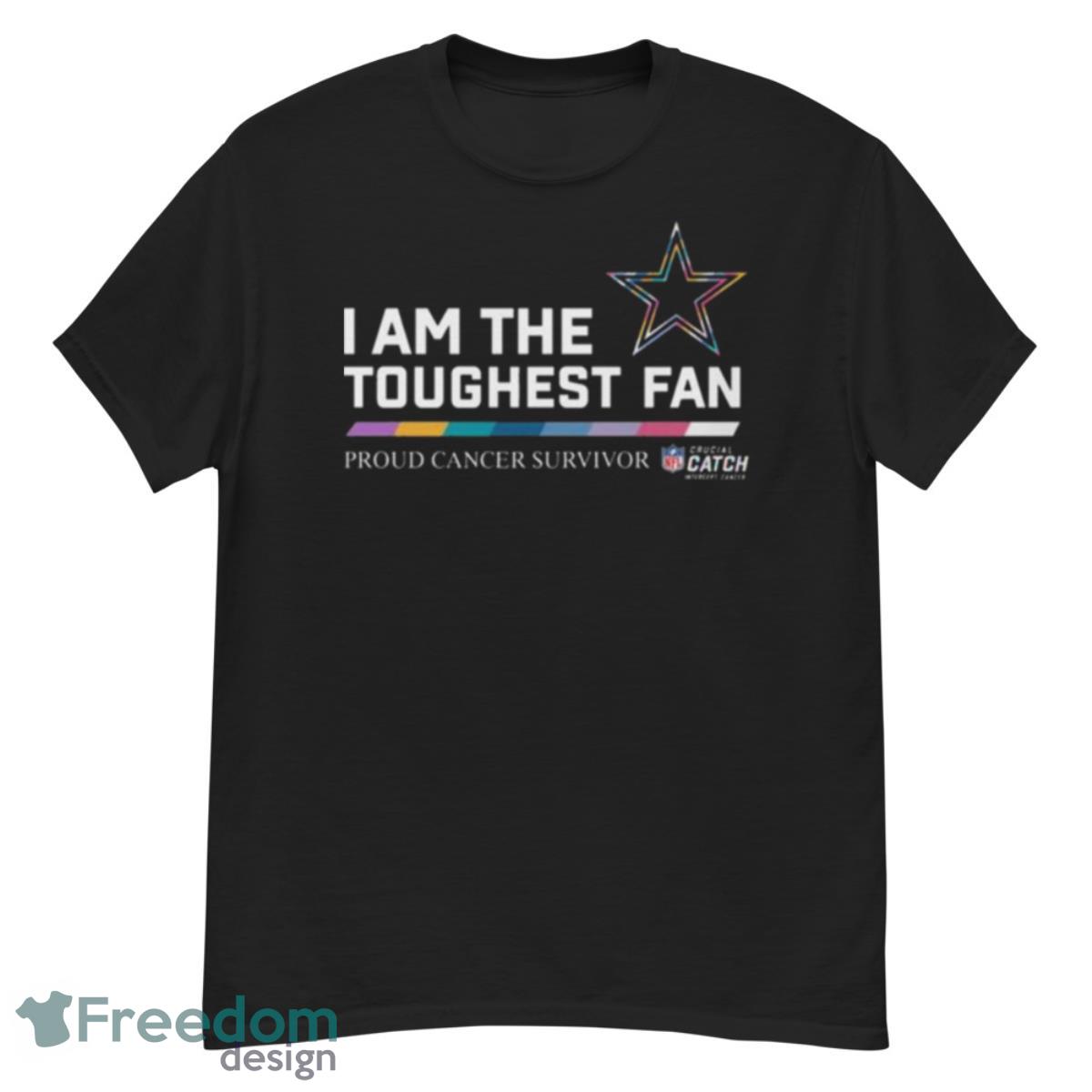 Dallas Cowboys I Am The Toughest Fan Proud Cancer Survivor Shirt - G500 Men’s Classic T-Shirt