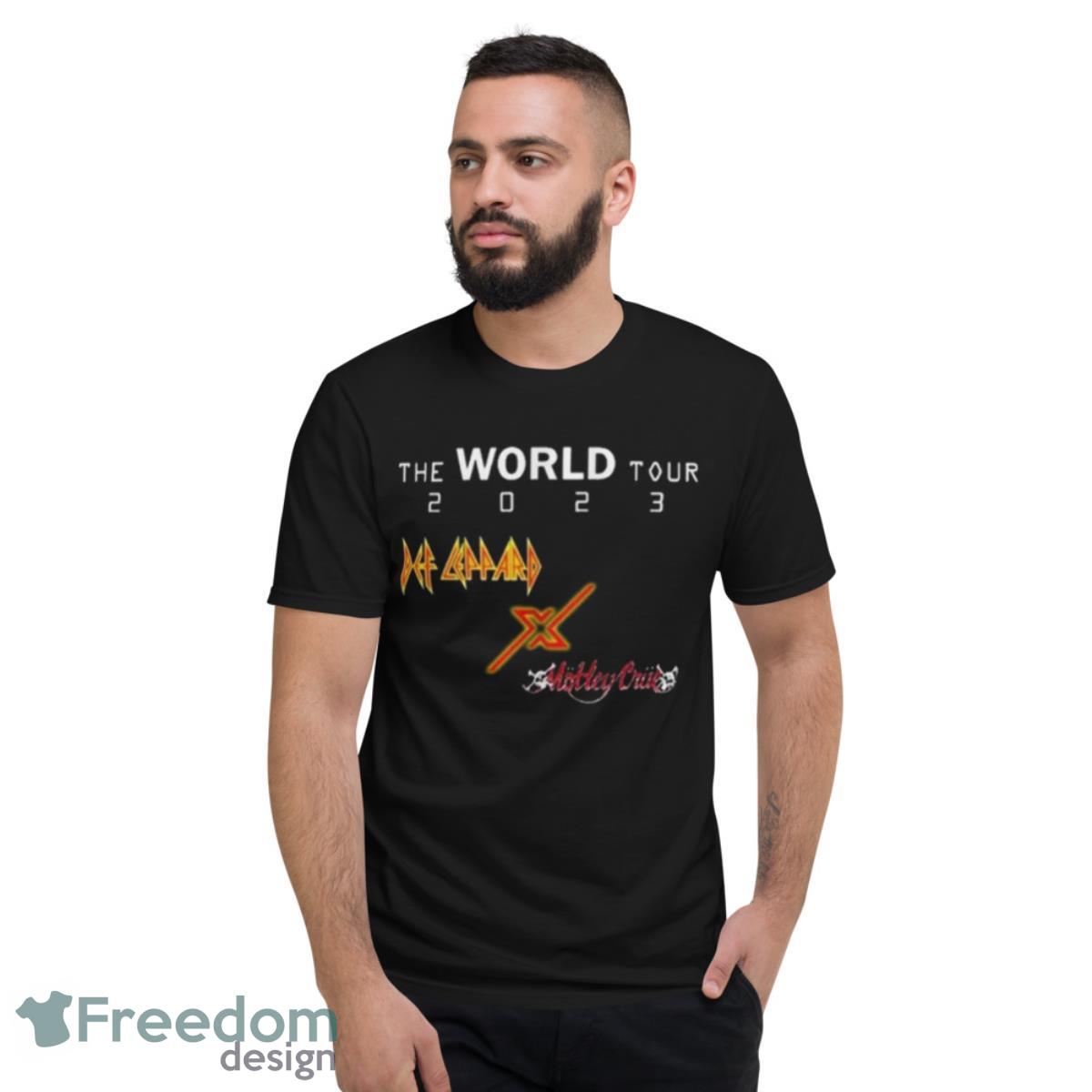 Def Leppard X Motley Crue World Tour 2023 Shirt - Short Sleeve T-Shirt