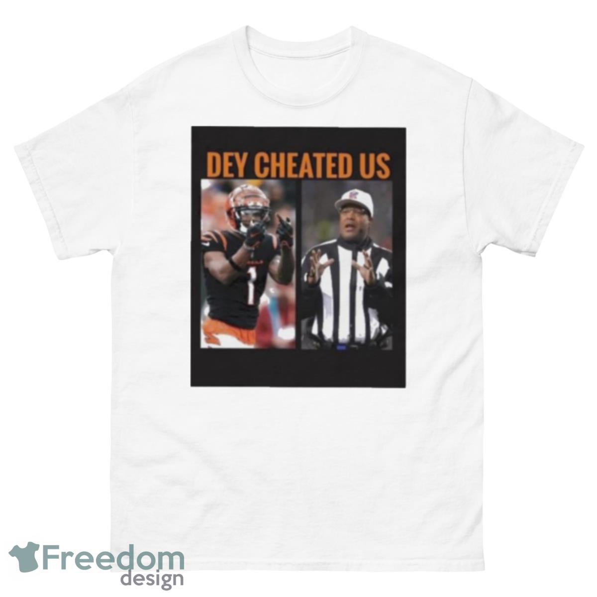 Dey Cheated Us Shirt - 500 Men’s Classic Tee Gildan