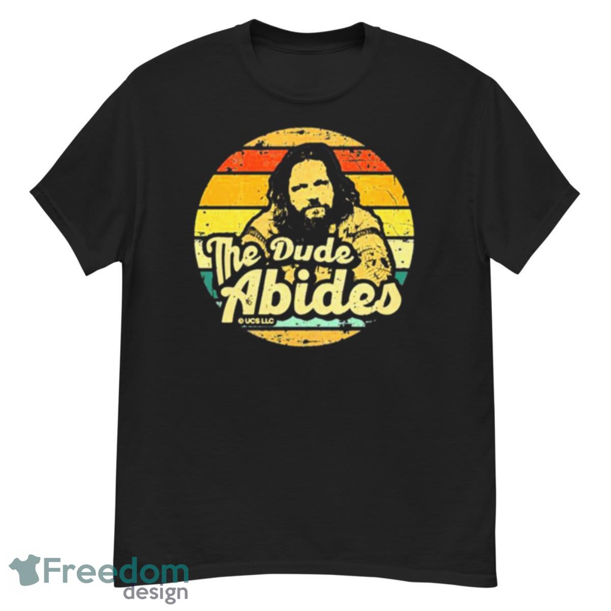 Distressed Design The Big Lebowski The Dude Abides Shirt - G500 Men’s Classic T-Shirt