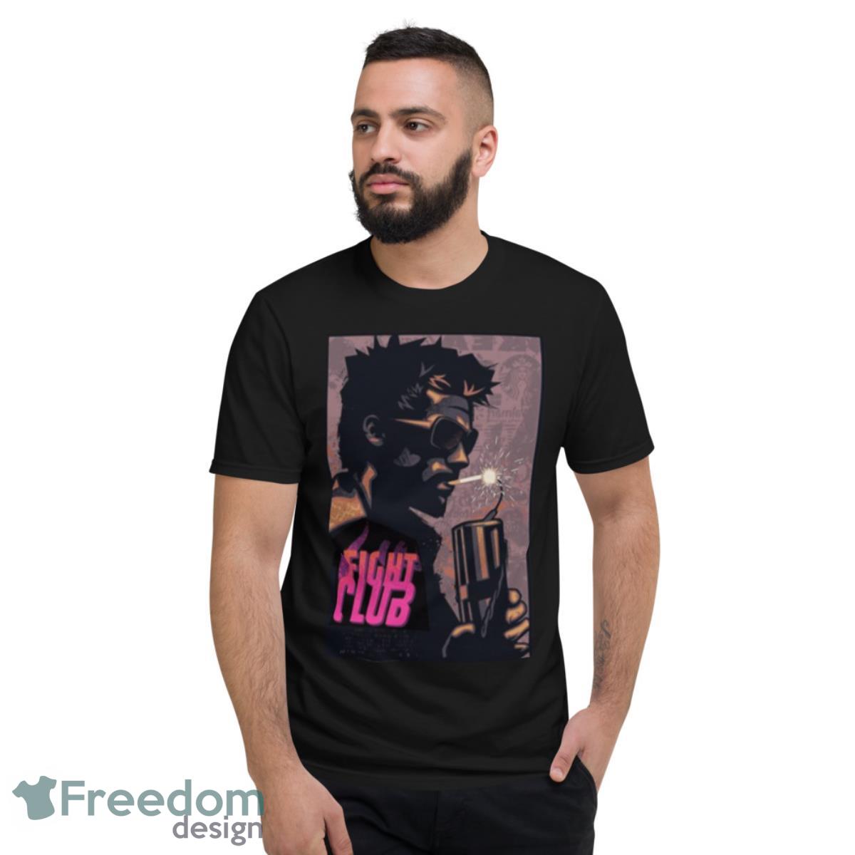 Fight Club Tyler Durden Smoking A Dynamite Shirt - Short Sleeve T-Shirt
