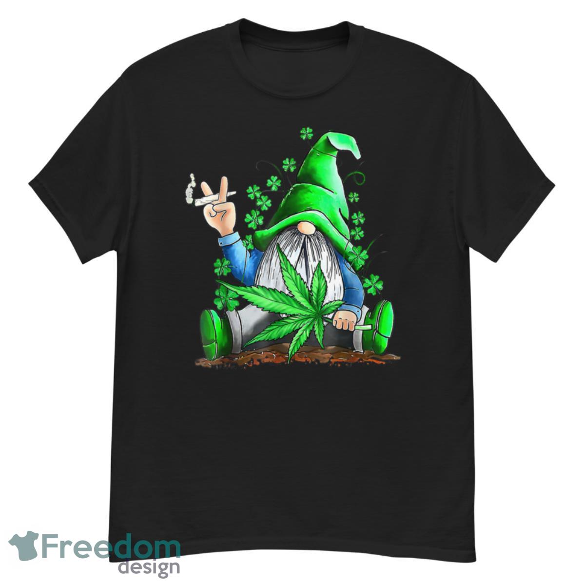 Funny Gnome Pot Leaf 420 Marijuana Weed St Patrick's Day Shirt - G500 Men’s Classic T-Shirt