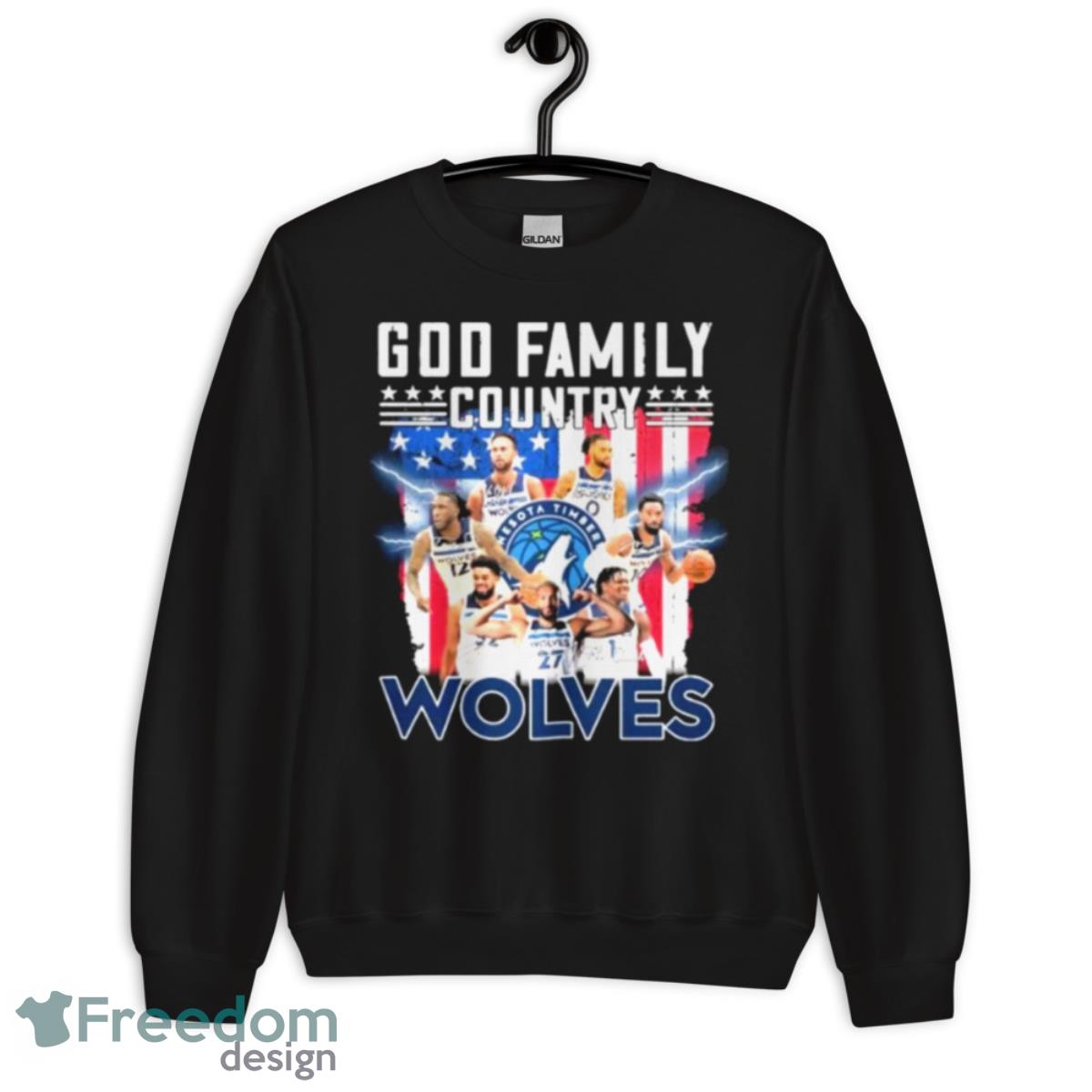 God Family Country Wolves Signature Shirt - Unisex Crewneck Sweatshirt God Family Country Wolves Signature Shirt - Unisex Crewneck Sweatshirt