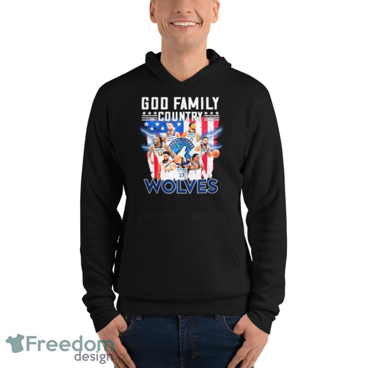 God Family Country Wolves Signature Shirt image God Family Country Wolves Signature Shirt - Unisex Fleece Pullover Hoodie
