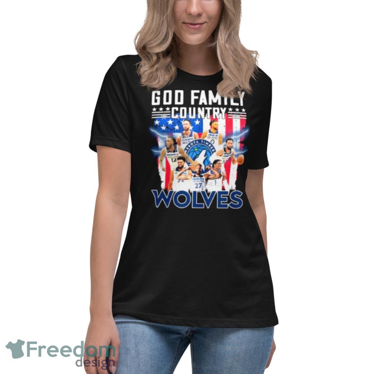 God Family Country Wolves Signature Shirt - Womens Relaxed Short Sleeve Jersey Tee God Family Country Wolves Signature Shirt - Womens Relaxed Short Sleeve Jersey Tee