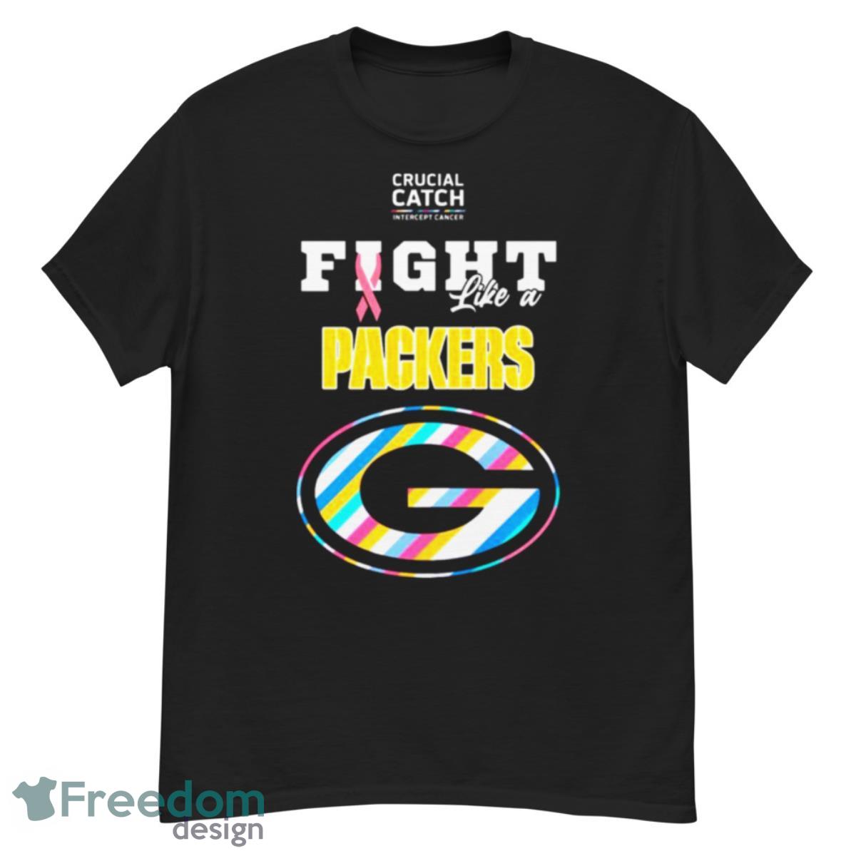 Green Bay Packers Crucial Catch Intercept Cancer Fight Like A Packers Shirt - G500 Men’s Classic T-Shirt