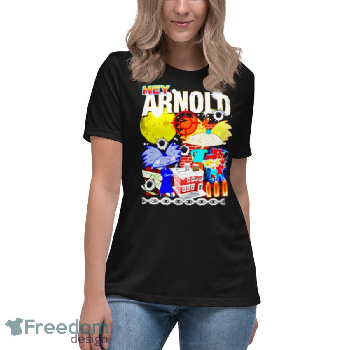 Hey Arnold shirt - Womens Relaxed Short Sleeve Jersey Tee Hey Arnold shirt - Womens Relaxed Short Sleeve Jersey Tee